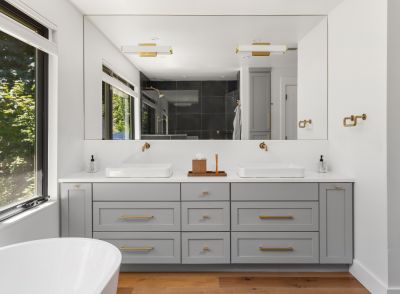 Bathroom Cabinet Installation