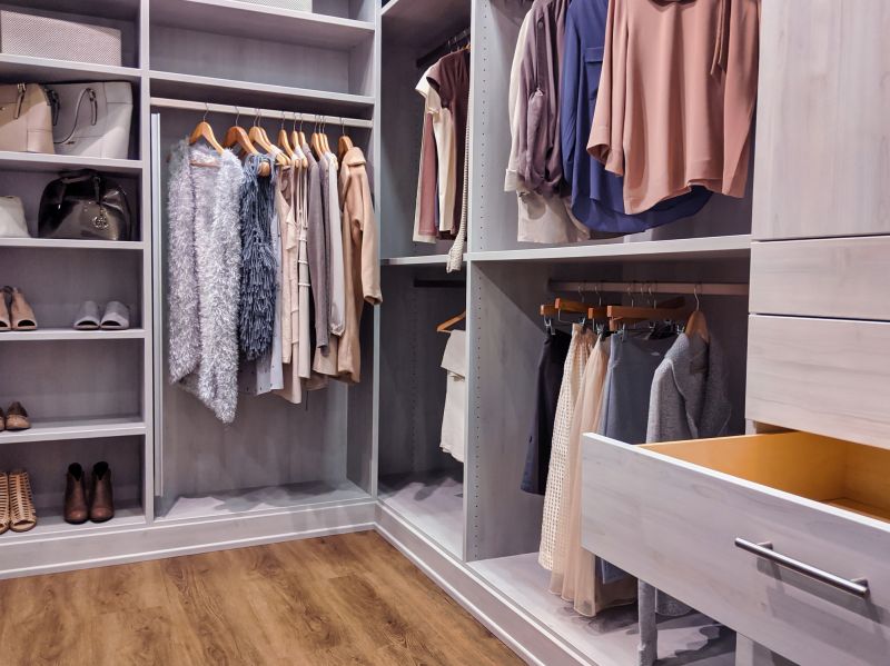 Well-designed closet shelving enhances the functionality